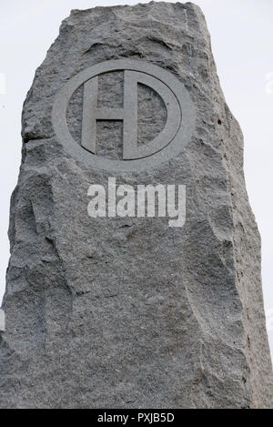 Saint-Valery-en-Caux, 51st Highland Division Memorial WW II, Seine-Maritime, Normandie, Frankreich, Europa Stockfoto