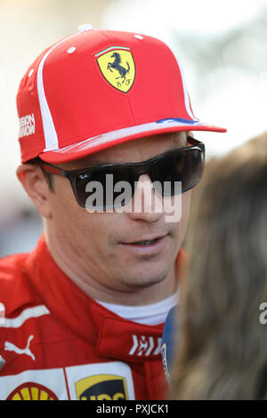 Kimi Räikkönen im Interview Stockfoto