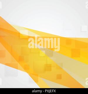 Abstrakte orange Konzept tech minimalen Hintergrund mit Plätzen. Geometrischer vektor design Stock Vektor