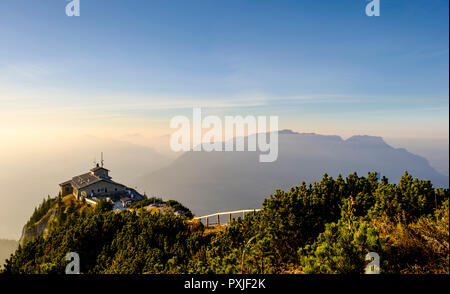 Kehlsteinhaus am Kehlstein, Untersberg, Berchtesgadener Alpen, Nationalpark Berchtesgaden, Schönau am Königssee Stockfoto