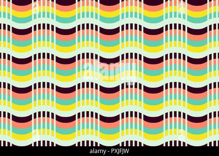 Die nahtlose Vektor geometrische Muster mit abstrakten Streifen. geometrische Linien Textur für die Grußkarte. Modern Vintage Design Stock Vektor
