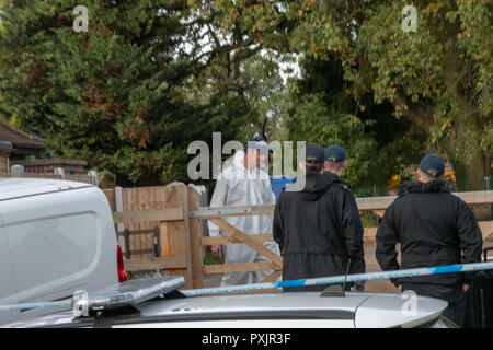 Brentwood Essex 23 Oktober 2018 Essex Polizei untersucht, was der Anruf eine "gezielte Schießen" in Warley, Brentwood, Essex Credit Ian Davidson/Alamy leben Nachrichten Stockfoto
