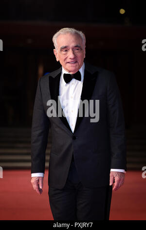 Rom, Italien. 22. Oktober, 2018: Regisseur Martin Scorsese, Lifetime Achievement Award, nimmt an den roten Teppich des Rom Film Festival 2018 im Auditorium Parco della Musica. Credit: Gennaro Leonardi/Alamy leben Nachrichten Stockfoto