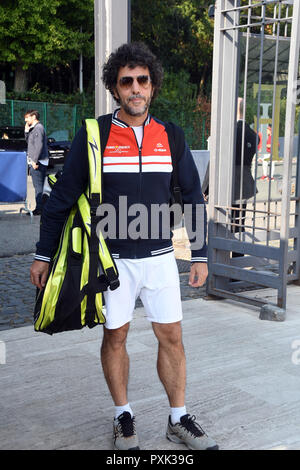 Rom, Italien, 14. Oktober 2018 - Foro Italico - Tennis und Freunde 8° edition Max Gazzè Credit: Giuseppe Andidero/Alamy Stock Foto Stockfoto