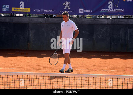 Rom, Italien, 14. Oktober 2018 - Foro Italico - Tennis und Freunde 8° edition Jimmy Ghione Credit: Giuseppe Andidero/Alamy Stock Foto Stockfoto
