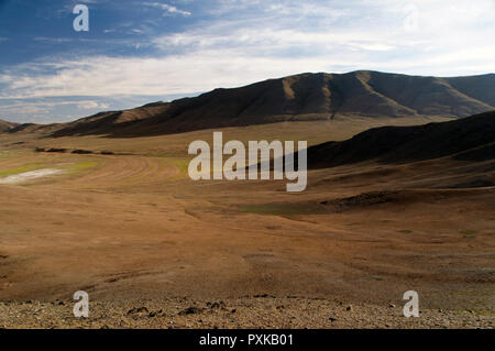 Küstenlinien von trockenen See, Galuut Summe, Bayankhongor Aimag, Mongolei Stockfoto