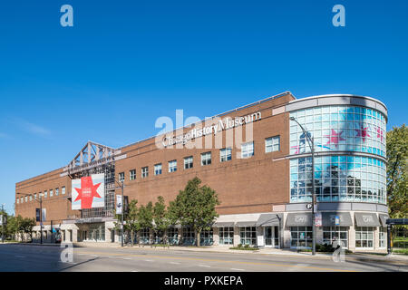 Äußere des Chicago History Museum Gebäude Stockfoto