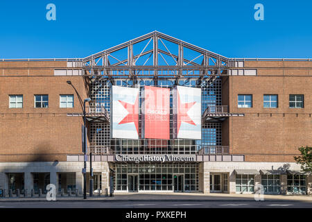 Äußere des Chicago History Museum Gebäude Stockfoto