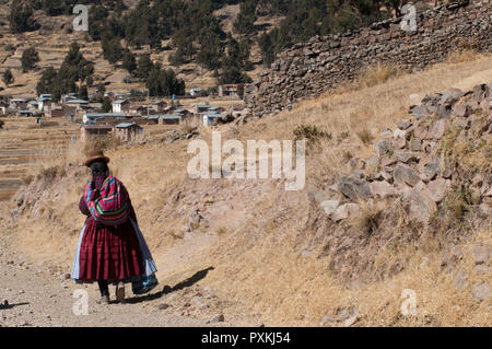 Entlang der Qapac-ñan Aus Chucuito Stockfoto