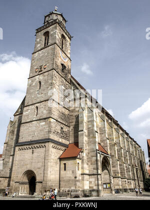 Deutschland, Bayern, Franken, Dinkelsbühl, Europa, Sueddeutschland, Mittelfranken, Stadt, Innenstadt, Sehenswuerdigkeit, Gebaeude, Sightseeing, Touri Stockfoto