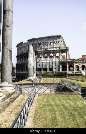 Blick Auf Das Kolosseum in Rom, Colosseo Stockfoto