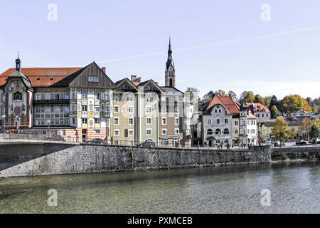 alte Stadt von Bad Tölz Stockfoto