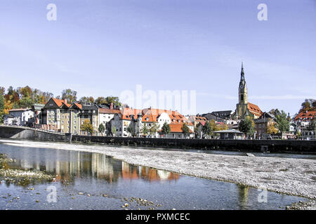 alte Stadt von Bad Tölz Stockfoto