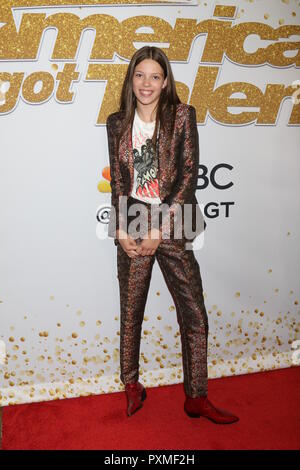 "America's Got Talent" Gewinner des Roten Teppich an der Dolby Theater bietet: Courtney Hadwin Wo: Los Angeles, Kalifornien, Vereinigte Staaten, wenn: 18 Sep 2018 Credit: Nicky Nelson/WENN.com Stockfoto