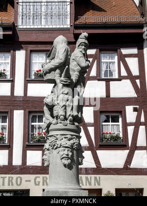 Deutschland, Bodensee, Europa, Oew Barockstrasse, Stadt, Sehenswuerdigkeit, Tourismus, Meersburg, Steigstrasse, Fachwerkhaeuser, Deutsche Stockfoto