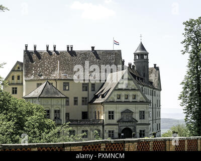 Europa, Deutschland, Baden-Wuerttemberg, Schloss, Heiligenberg, nahe Bodensee, Schlossanlage, Schlossgebaeude, Gebaeude, Bauwerk, Architektur, Kultur, Stockfoto