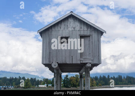 VICTORIA, Kanada - 12. SEPTEMBER 2018: Die lightshed Kunst Installation. Durch Vancouver Künstlerin Emily Carr erstellt und Professor Liz Magor, Stockfoto