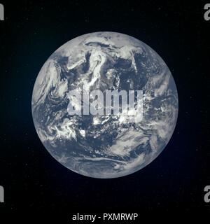 Erde realistisch Planet des Sonnensystems Vector Illustration Stock Vektor
