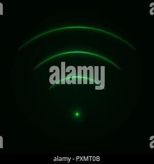 Glow neon Wlan anmelden. Vector Illustration für Ihr Design Stock Vektor