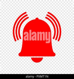 Alarmglockensymbol gekennzeichnet. Vecor Abbildung für Ihr Design Stock Vektor
