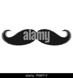 Einfache Schnurrbart Symbol. Vector Illustration für Ihr Design Stock Vektor