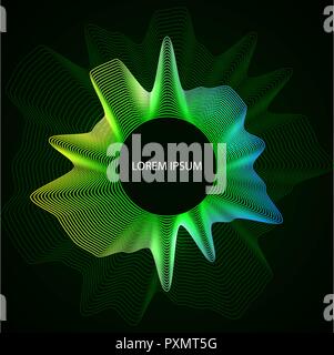 Zusammenfassung Hintergrund mit Sound wave Kurve. für Ihr Design Stock Vektor