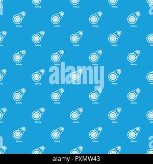 Belting Antrieb Muster nahtlose Vektor blau Stock Vektor