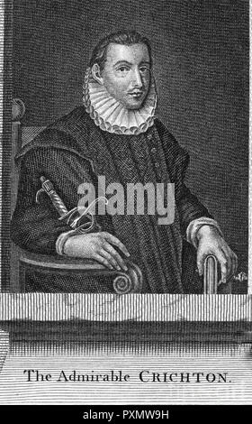 JAMES CRICHTON (1560-1582) Schottischer universalgelehrten auch bekannt als die bewundernswerte Crichton Stockfoto