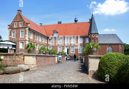 Burg Hülshoff, Havixbeck, Wasserburg, Nordrhein-Westfalen, Deutschland; Europa Stockfoto