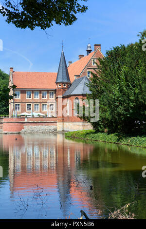 Burg Hülshoff, Havixbeck, Wasserburg, Nordrhein-Westfalen, Deutschland; Europa Stockfoto