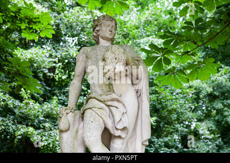 Skulptur von Quecksilber in Nordkirchen Wasserschloss Palace, Deutschland Stockfoto