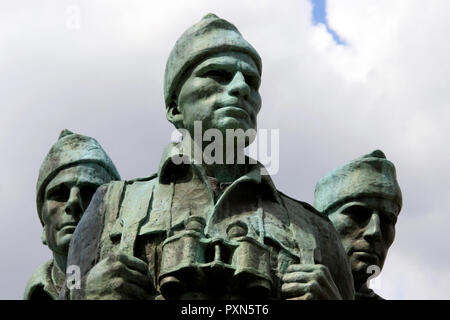 Commando Memorial Statue, Denkmal für britische Spezialeinheiten im Zweiten Weltkrieg, Schottland, Großbritannien Stockfoto