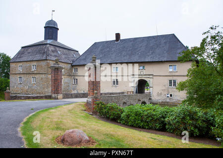 Schloss Westerwinkel, Wasserburg, Ascheberg, Münsterland, Nordrhein-Westfalen, Deutschland, Europa Stockfoto