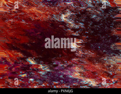 Bunte Abstract Background, Tapeten und Reichen, hell, Textur mit Platz für Text. Flüssiges Acryl gemischte Farbe pinselstrich. Unterwasser Fantasie worl Stockfoto