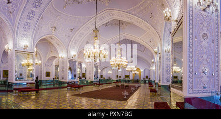 Golestan Palace ist eines der ältesten historischen Denkmäler in der Stadt Teheran. Am 2013 wurde es zum UNESCO-Weltkulturerbe erklärt. Stockfoto