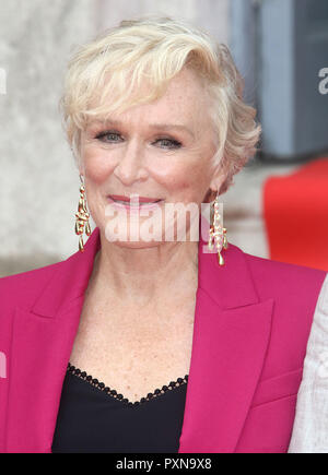 09.August 2018 - Glenn Close die Teilnahme an "die Frau" UK Premiere öffnet Film 4 Sommer Bildschirm im Somerset House in London, Großbritannien Stockfoto