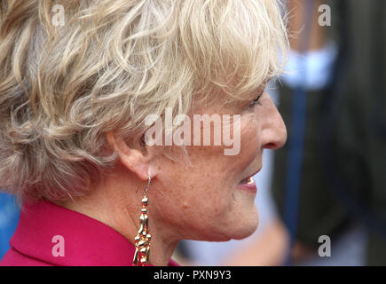 09.August 2018 - Glenn Close die Teilnahme an "die Frau" UK Premiere öffnet Film 4 Sommer Bildschirm im Somerset House in London, Großbritannien Stockfoto