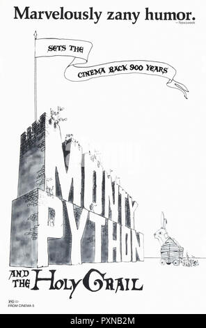 Monty Python und der Heilige Gral - Original filmplakat Stockfoto