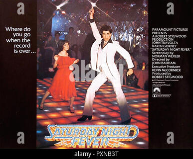Saturday Night Fever - Original filmplakat Stockfoto