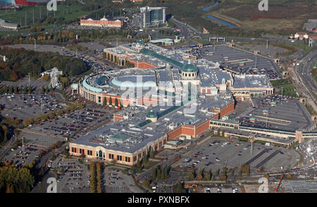 Luftaufnahme von intu Trafford Centre in Stretford, Manchester Stockfoto