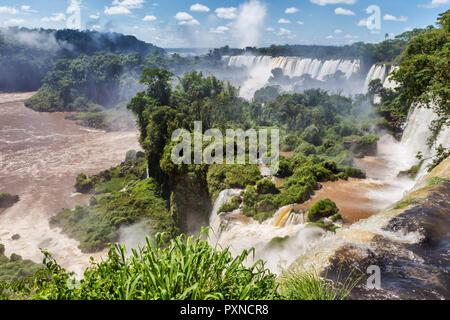 Die Iguazu Wasserfälle, Puerto Iguazu, Misiones, Argentinien Stockfoto