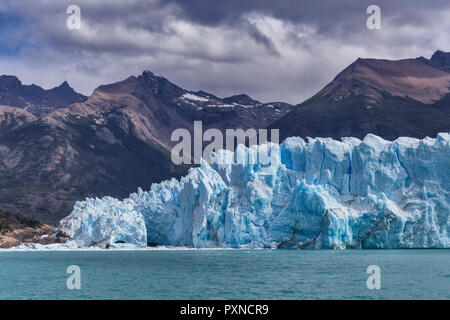 Perito Moreno Gletscher, Nationalpark Los Glaciares, Patagonien, Lago Argentino, Provinz Santa Cruz, Argentinien Stockfoto