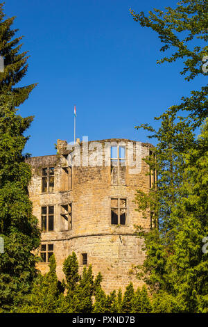 Luxemburg, Beaufort, Beaufort Schloss Stockfoto