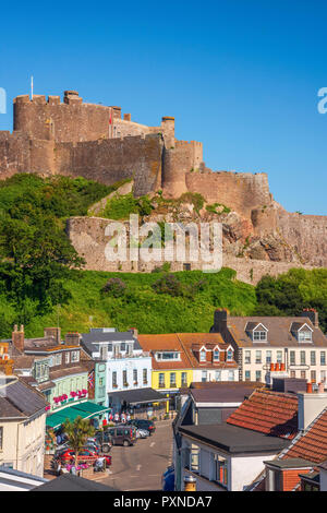 Grossbritannien, Kanalinseln, Gorey, Mont Orgueil Castle oder Gorey Castle Stockfoto