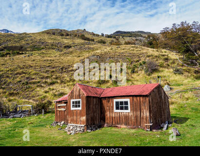 Finnische Hütte, Nationalpark Los Glaciares, Provinz Santa Cruz, Patagonien, Argentinien Stockfoto