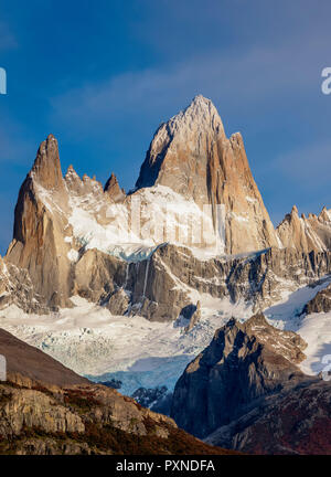 Mount Fitz Roy, Nationalpark Los Glaciares, Provinz Santa Cruz, Patagonien, Argentinien Stockfoto