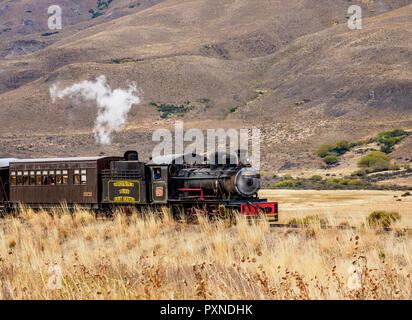 Old Patagonian Express La Trochita, Dampflok, Provinz Chubut, Patagonien, Argentinien Stockfoto