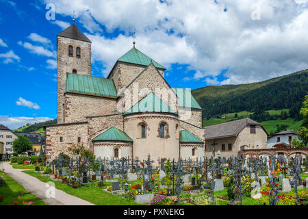 Colligiate Kirche, Innichen, Pustertal, Südtirol, Italien Stockfoto