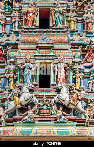 Sri Mahamariamman Tempel, Kuala Lumpur, Malaysia Stockfoto