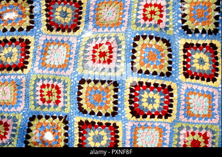Teil einer patchwork Muster wolle Design Stockfoto